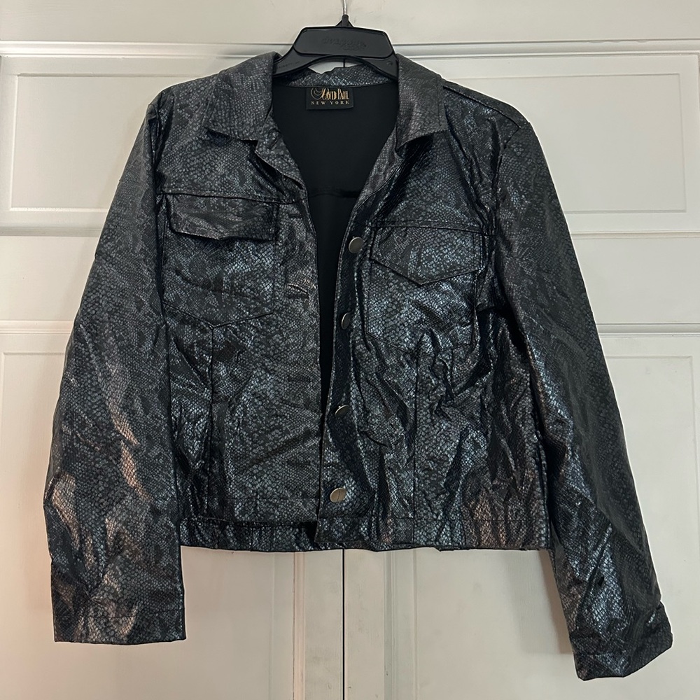 David Paul Snakeskin jacket
